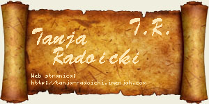 Tanja Radoički vizit kartica